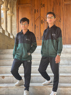 Kid Tracksuits-Twin Shade Suit Yellow/Blue