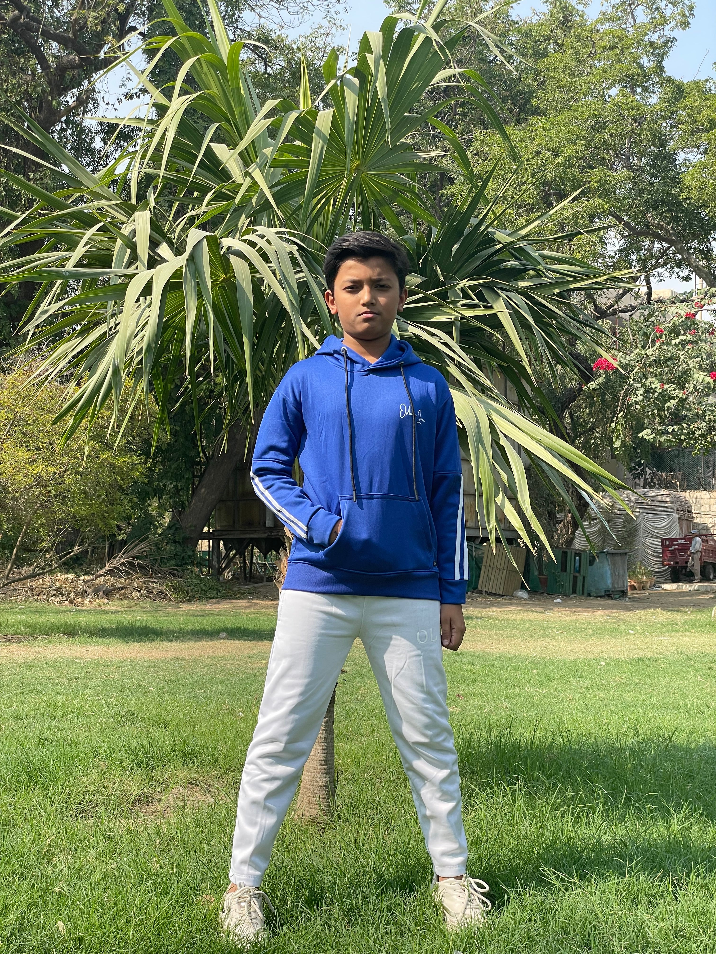 Kids Tracksuit -Contrast Edition Blue /White