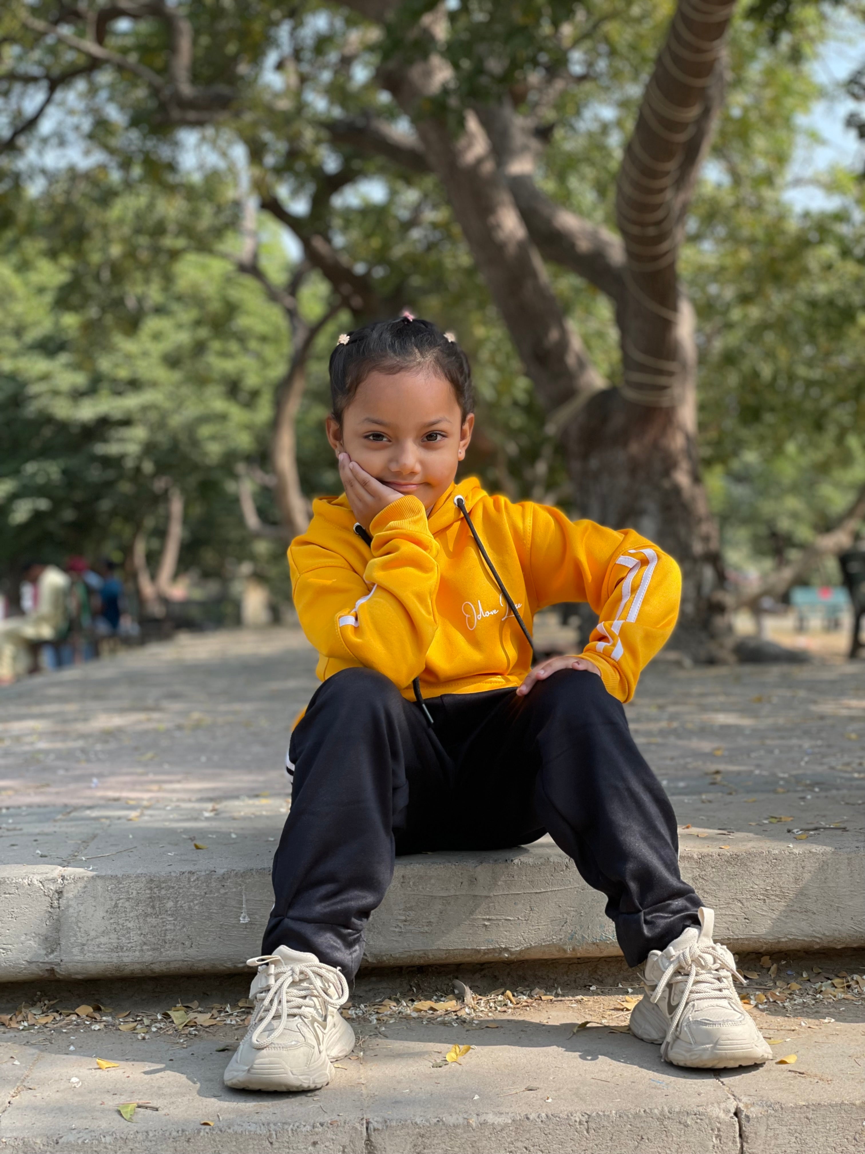 Kids Tracksuit -Contrast Edition Yellow/Black