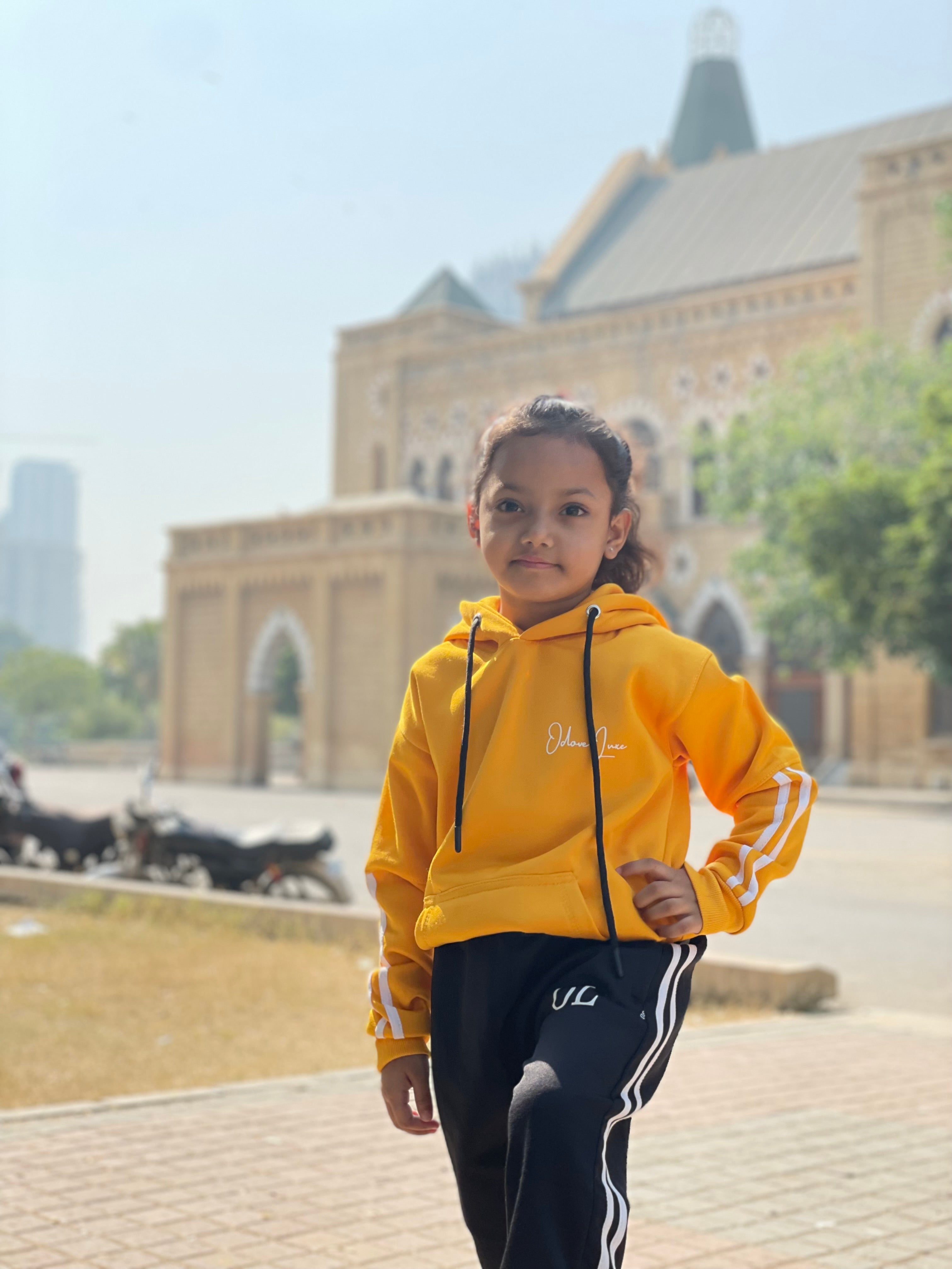 Kids Tracksuit -Contrast Edition Yellow/Black