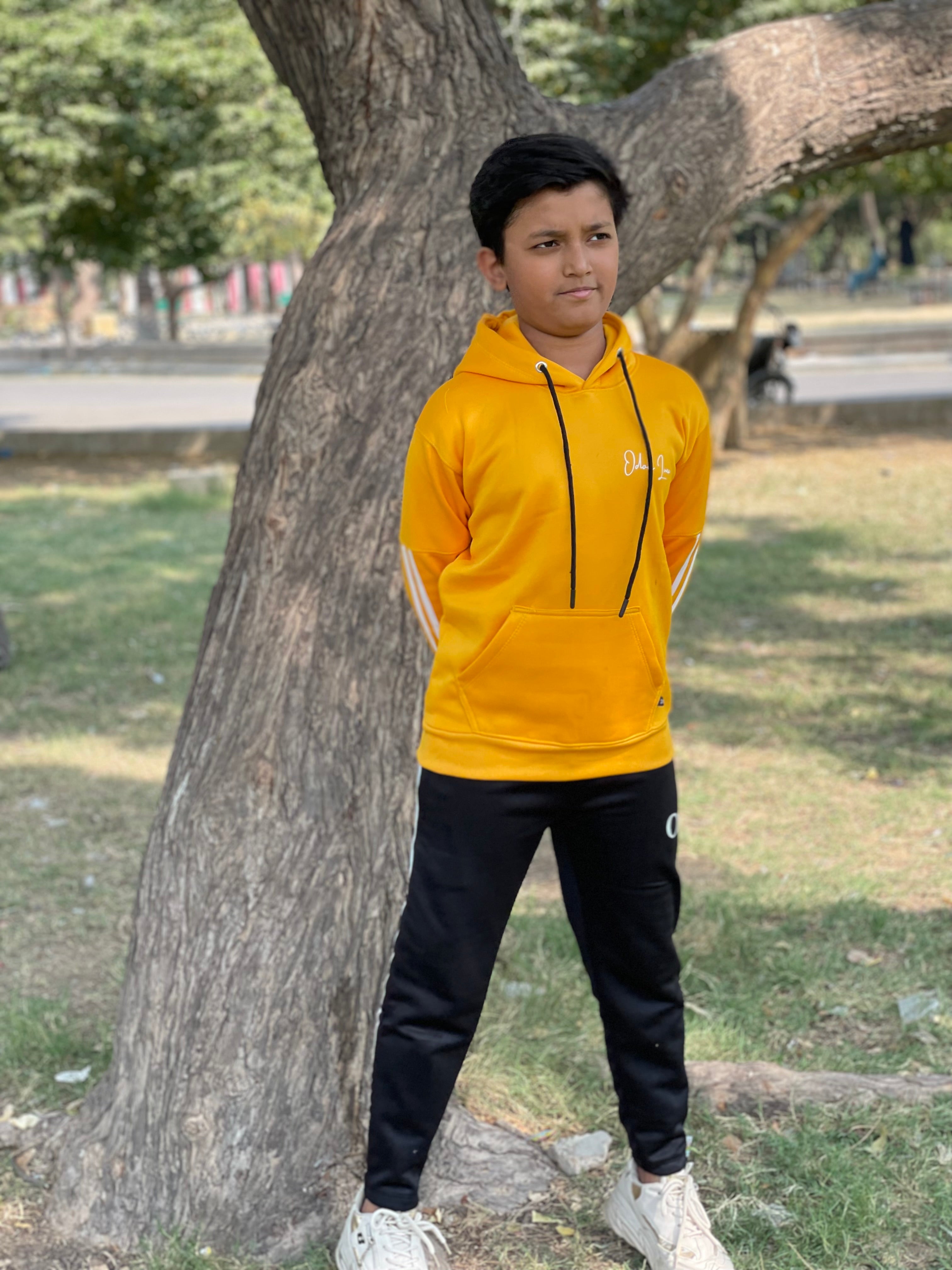 Kids Tracksuit -Contrast Edition Yellow/Black