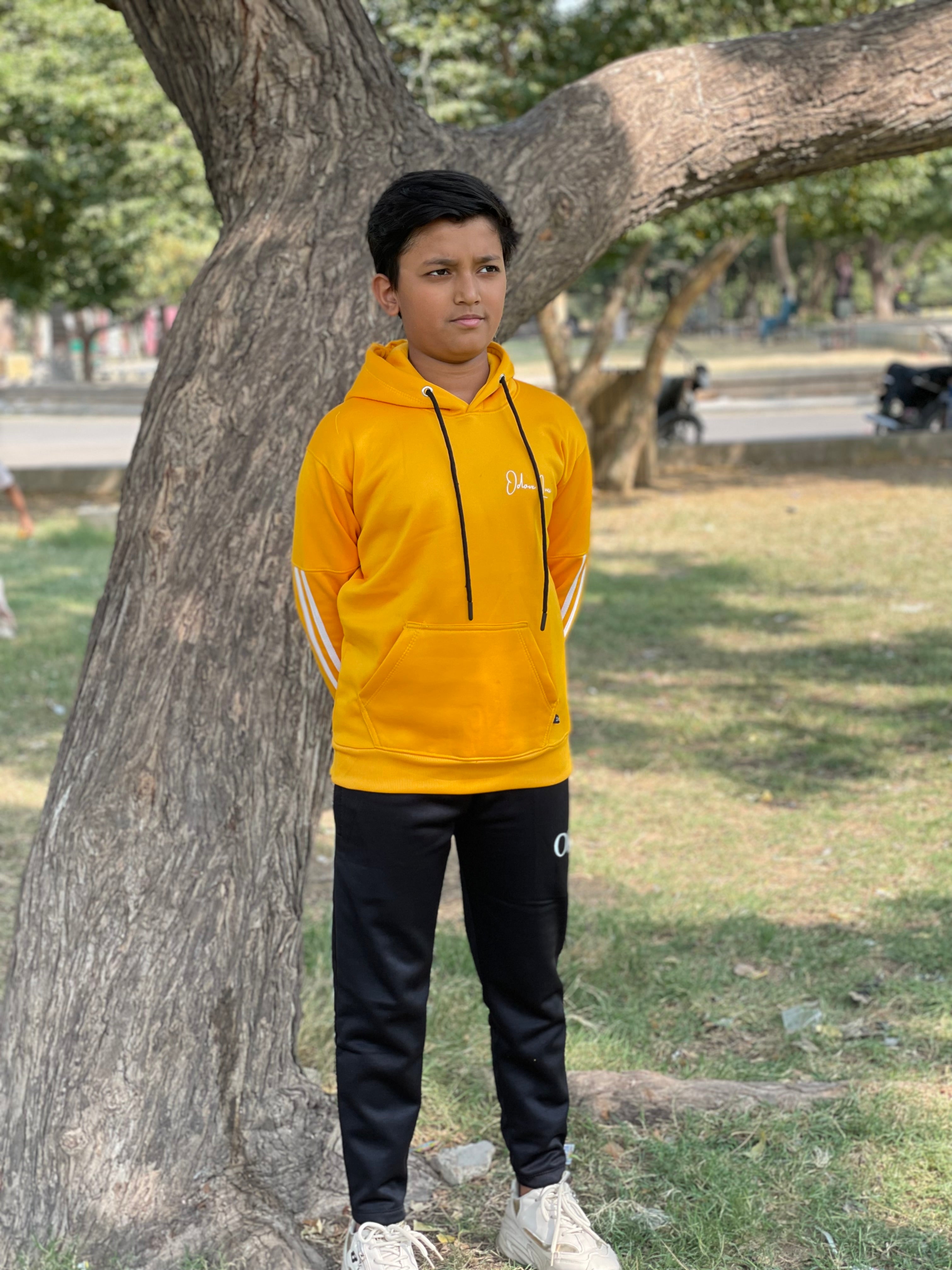 Kids Tracksuit -Contrast Edition Yellow/Black